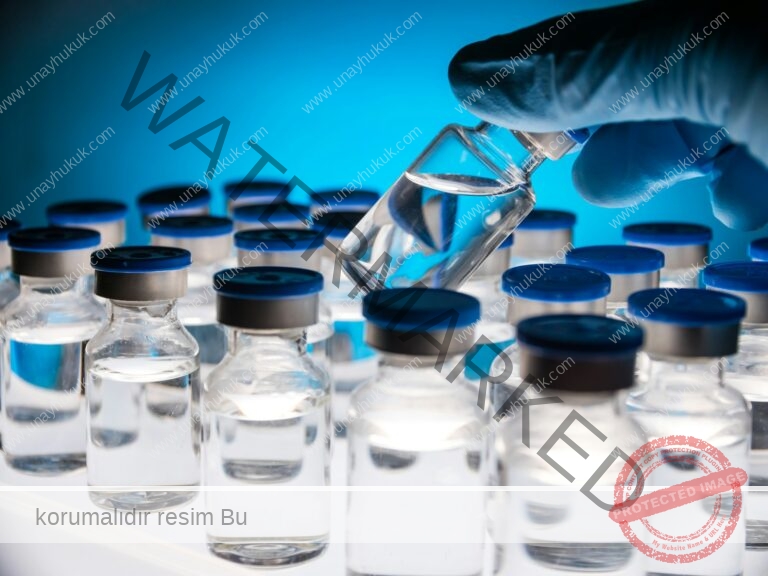 Group of Vaccine bottles. Medicine in ampoules. Glass vials for liquid samples in laboratory.